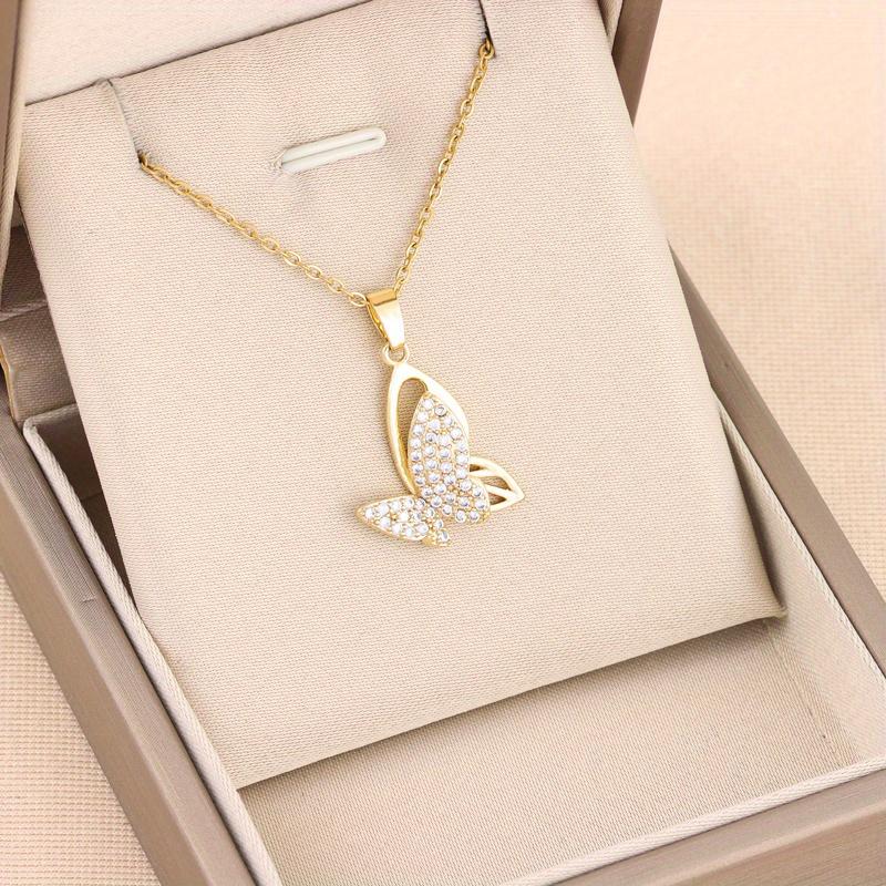 Новый темперамент, Ожерелье с подвеской-бабочкой в стиле легкой роскоши, Милое женское ожерелье, Свадебные украшения для женщин