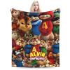 Alvin and the Chipmunks Accessories Blanket Lightweight Thin Flannel  Throw Blanket Cozy Quilt