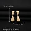 Irregular Teardrop Earrings Modern Design Oval Drop Earrings Geometric Earrings  Women