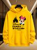 Семейные наряды Disney для родителей и детей Микки Маус и Минни для мальчиков девочек мужчин женщин пар осень и зима разноцветные худи