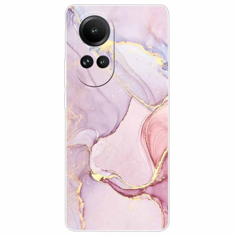 Чехол для Oppo Reno 10 5G CPH2531 Силиконовый Расписной Кот Животные ТПУ Мягкий Мраморный Coque для Oppo Reno10 Pro 5G CPH2525 Чехол для Телефона