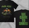 OVERKILL Band Metal Rock Under The Influence 90s Black Double Sided T-Shirt