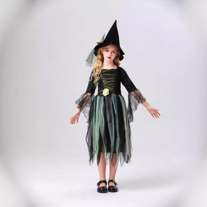 Halloween Wizard Of Oz Witch Costume Kids Adult Family Matching Outfits Stage Performance