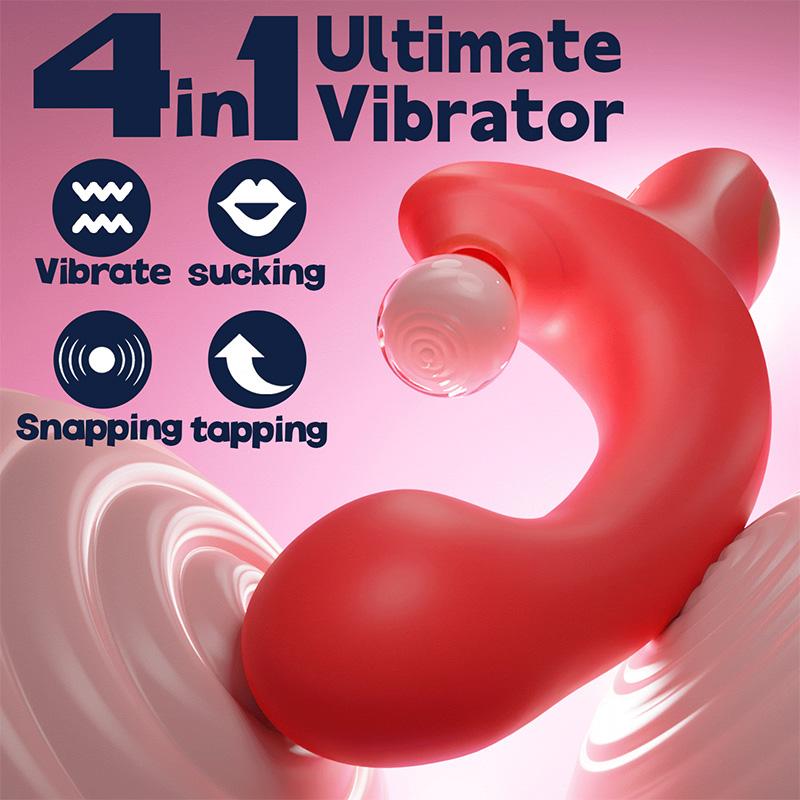 Мощный 20-скоростной дилдо-вибратор, женский клитор, присоска, вакуумный стимулятор клитора, товары для взрослых, шевелящая секс-игрушка для женщин