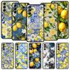 Летние Фрукты Лимонный Принт Мягкий Чехол Для Телефона Для Samsung Galaxy S25 Edge S24 Plus S23 FE S22 S21 S20 Ultra 5G S10 Защитная Крышка