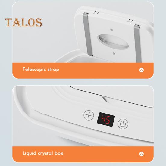 Подогреватель детских салфеток с регулируемой температурой, цифровым дисплеем, большой емкостью, для путешествий, для дома и путешествий, USB, подогреватель влажных салфеток для младенцев