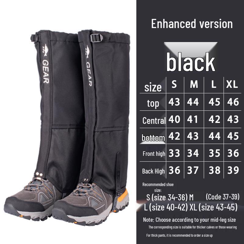Waterproof Outdoor Gaiters for Men & Women - Snowproof, Sandproof Leg Covers for Hiking, Skiing, and Mountaineering