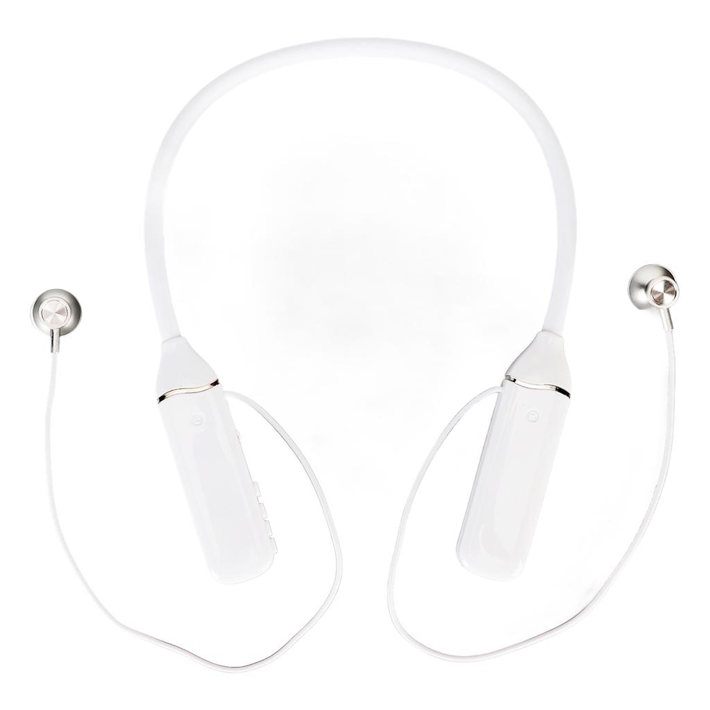 Neckband Headphone LED Power Display Memory Card Playback Magnetic Earbuds Headset with RGB Backlight