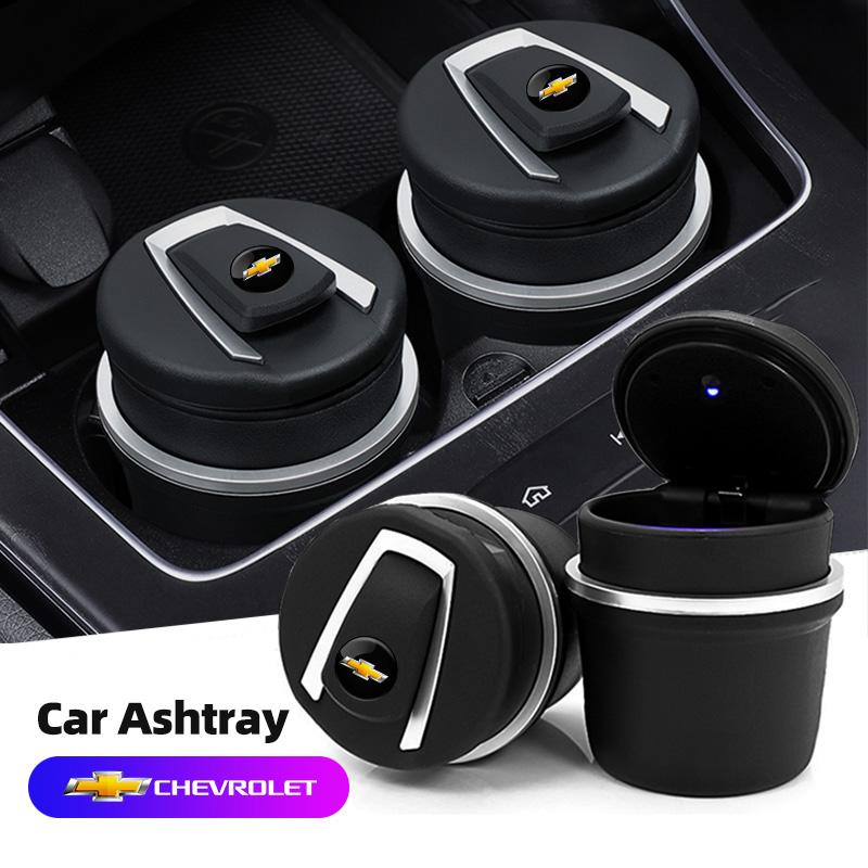 CBF5 Car Ashtray LED Light Portable Detachable Cigarette Soot Cup For Chevrolet Cruze Spark Captiva Suburban Camaro Malibu Silverado