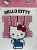 Женская футболка Hello Kitty, Мультяшный модный принт, Спортивная, с круглым вырезом, Короткий рукав