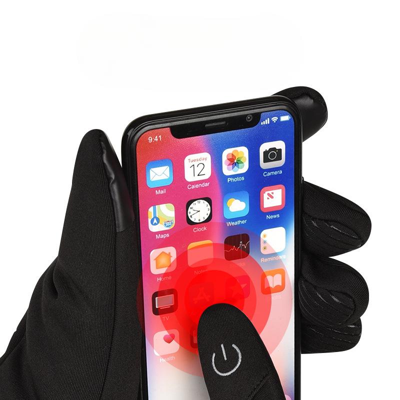 Outdoor Cycling Warm Gloves for Winter Men and Women Long Finger Sports Plus Velvet Cold Proof Mountaineering and Skiing Touch Screen Gloves