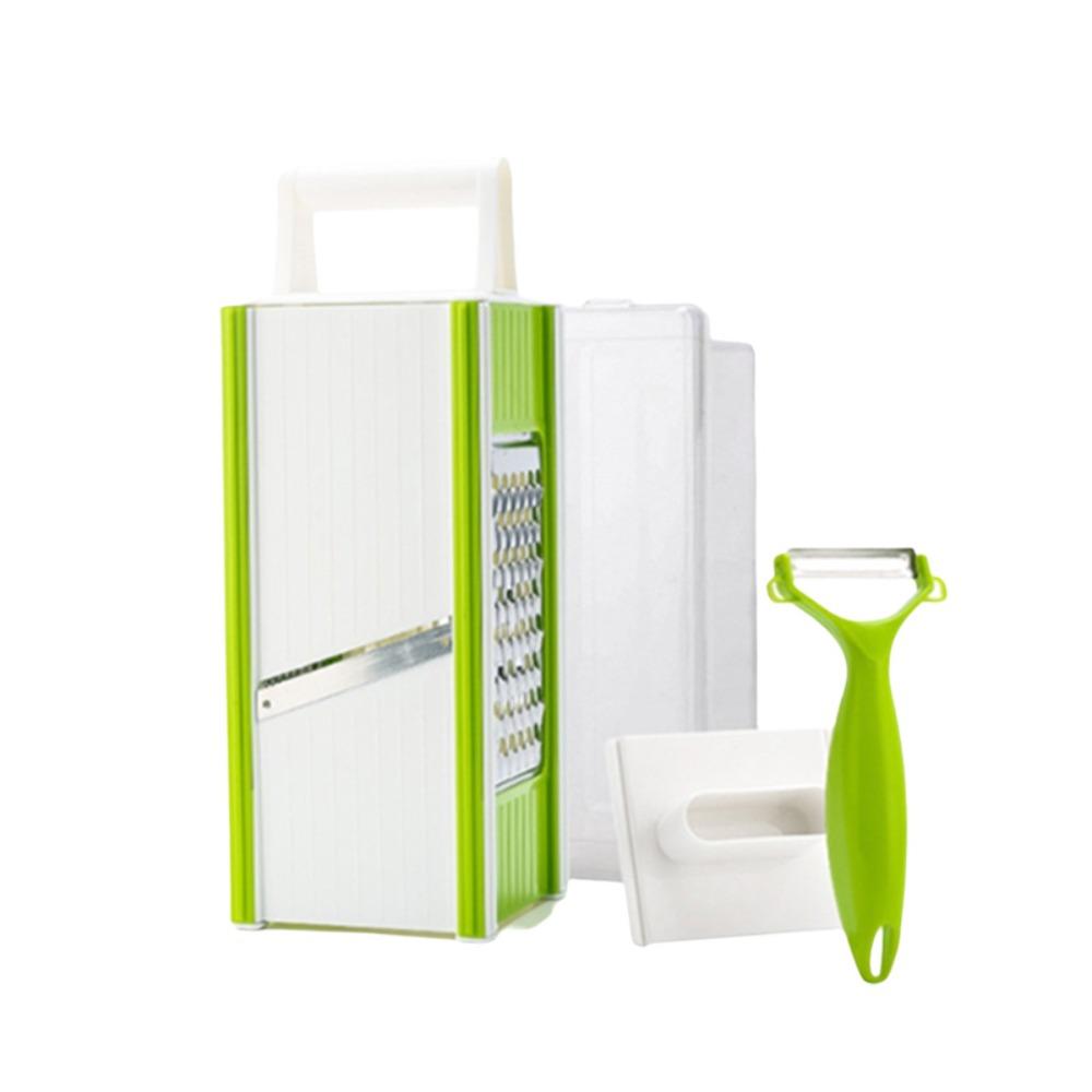 5 in 1 Vegetable Chopper with Container Vegetable Grater Potato Slicer Kitchen Gadgets