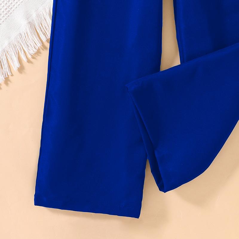 Одежда для девочек Весна Лето Осень Детская одежда Новинка 7-12 лет Детский комплект с принтом Love с длинным рукавом и брюками