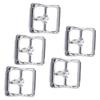5Pcs Belt Buckle Simple Stylish Easy Installation Metal Buckle Replacement for Making Bags Wallet Pet Collars
