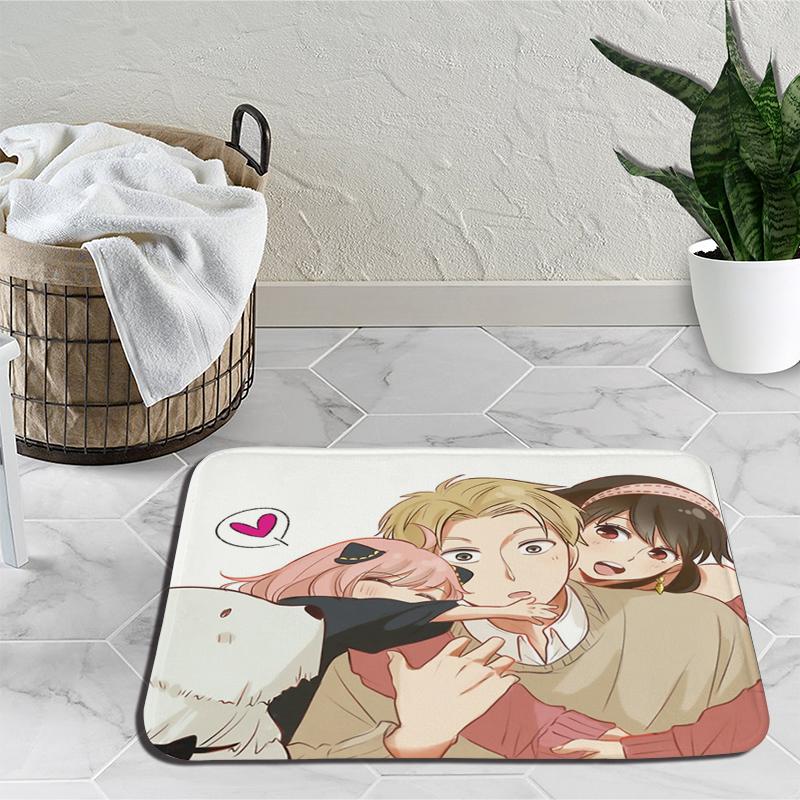 Семейный прикроватный коврик Spy X Anya Forger, дверной ковер Loid Yor Forger, мультяшный напольный коврик для гостиной, тапис, украшение, гобелен
