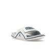 Air Jordan Hydro 4 Retro Slide Industrial Blue Men Sneakers White Off-White Neutral-Grey 532225-141