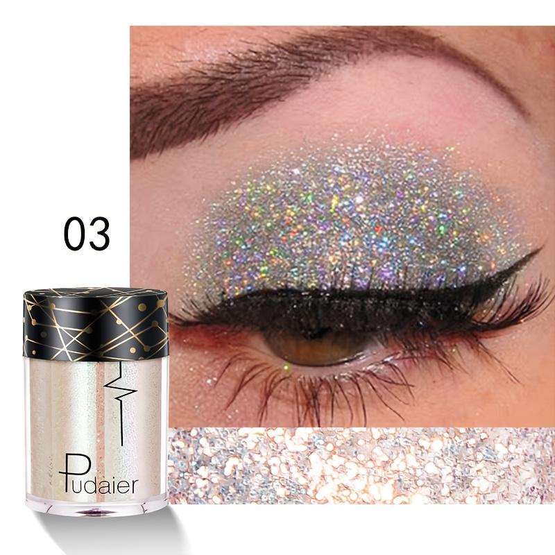 Shiny Ray Holographic Sequins Glitter Shimmer Pigment Eye Shadow Tattoo Lip Nail Body Glitter Festival Party Eye Makeup Powder