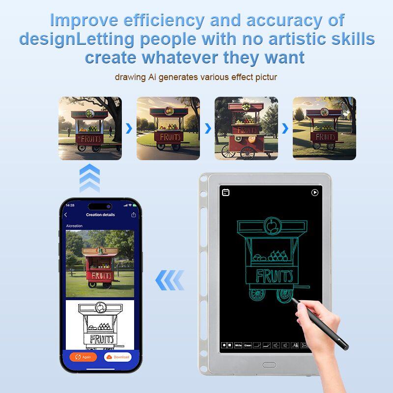 Hot Selling 8.5"Ai Digital Writing Pads Luxury Pens Smart Notebook Smart Pen Ai Correction High Efficiency Office Stationery