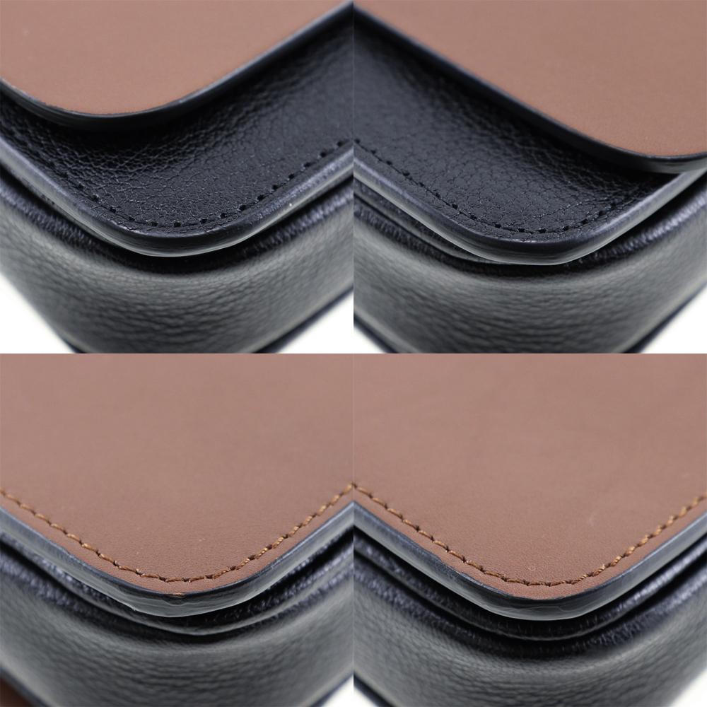 BURBERRY D ring Shoulder Bag By color Brown / black Calfskin Women Used