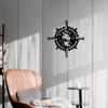 Metal Forest Compass Wall Art - Elegant Sculpture for Bedroom, Living Room,Garden, Farmhouse, and Bar | Indoor/Outdoor Decor