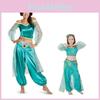 Очаровательный Косплейный Набор Платья Принцессы Жасмин из Аладдина Для Взрослых и Девочек
