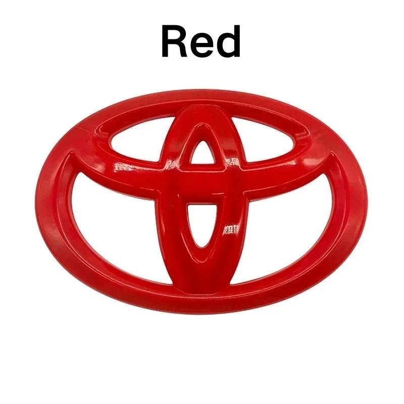 W1121PC Car Steering Wheel Decorative Sticker 6.5X4.5cm Carbon fiber Emblem For Toyota Hilux Prius Avensis Verso Corolla Camry