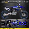 PowerZone Custom Team Graphics Backgrounds Decals Stickers Kit For YAMAHA YZF250 2024-2026 YZF450 2023-2025 Motorcycle Decals 02