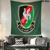 Glentoran Heart Wall Hanging Printed Fabric Blanket Decorative Tapestries for Bedroom Living Room Home Decor