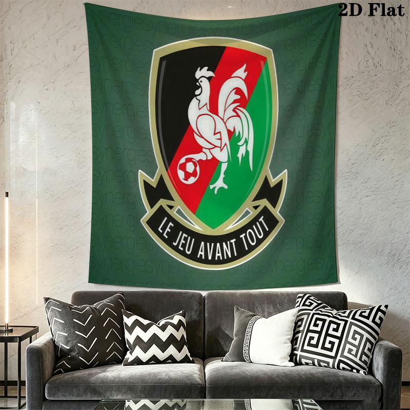 Glentoran Heart Wall Hanging Printed Fabric Blanket Decorative Tapestries for Bedroom Living Room Home Decor