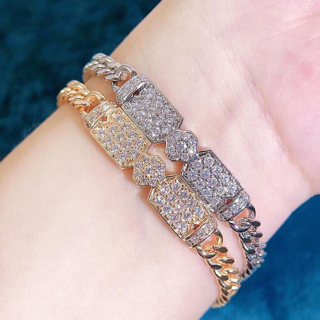 WWJ корейская мода золотая вращающаяся цепочка на руку ювелирные изделия маленькие циркониевые женские ювелирные изделия теннисный браслет элегантные праздничные украшения