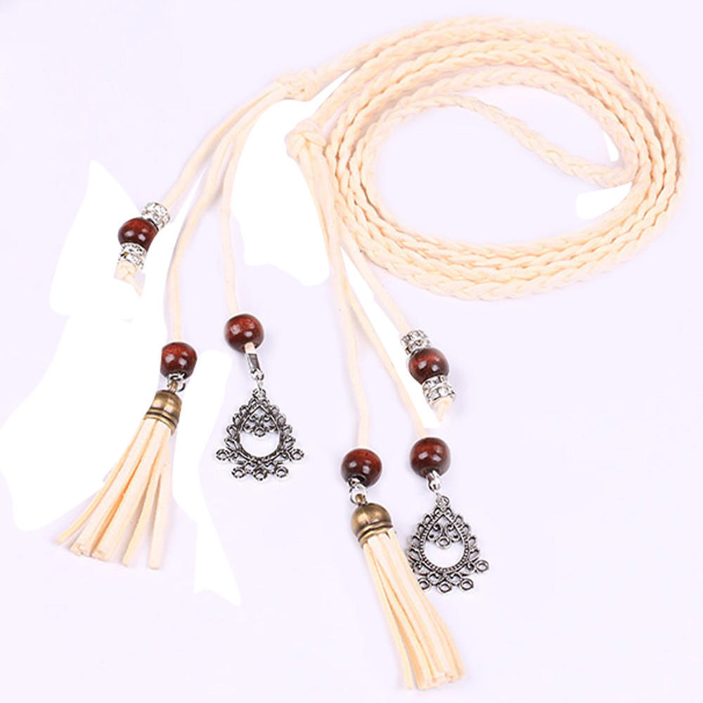 Women Fashion Folk-Custom Tassel Pendant Waist Belt