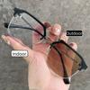 Trendy Metal Double Beam Photochromic Myopia Glasses Retro Polygonal Full Frame Near Sight Glasses Anti Blue Light Glasses