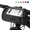 Waterproof Bike Handlebar Bag Bicycle Front Bag Touchscreen Phone Holder Bag Pack Shoulder Bag MTB