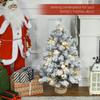 3ft Snowy Tabletop Christmas Tree, with LED Lights