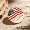 2026 Брошь в честь 250-летия США Сплав Эмалированный Значок с Флагом Колокол Свободы Бабочка Пряжка Костюм Лацкан