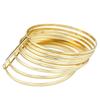 Chic Gold Color Women Bangle Algeria African Indian Wedding Jewelry 8pcs Thin Bangle Sets Bridal Bijoux Brand Design