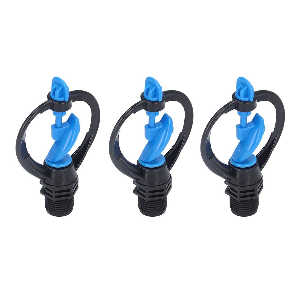 15Pcs Lawn Sprinkler Nozzle G1/2 External Thread 360 Degrees Automatic Rotation Mid Range for Lawn Garden