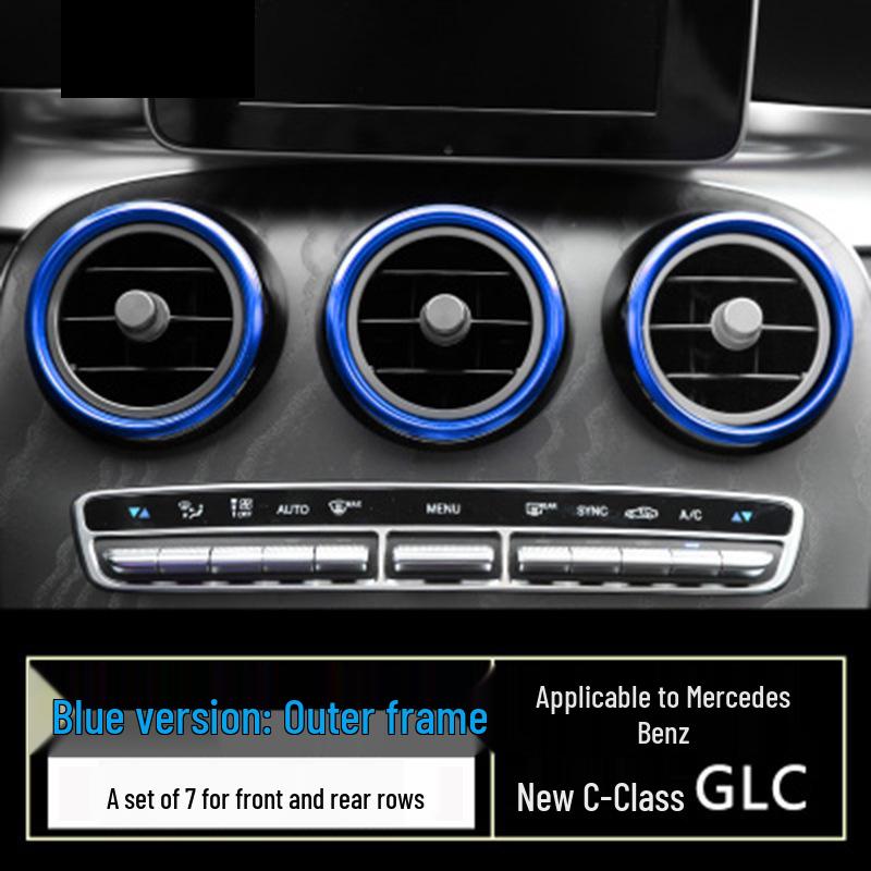 Mercedes-Benz C-Class/E-Class/GLC Air Vent Decorative Ring for Interior Modification