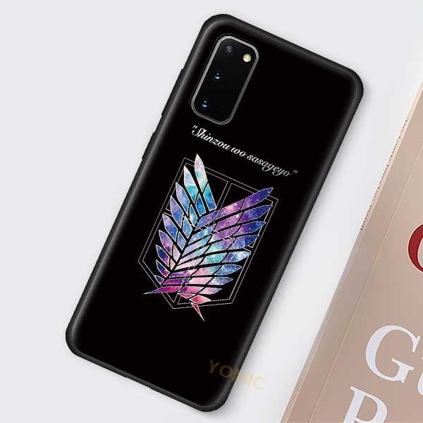 Чехол «Атака Титанов» для Samsung Galaxy S20 FE S21 Note 20 Ultra S10 10 Lite S9 Plus S8 S10e, черный чехол из ТПУ для телефона, чехол