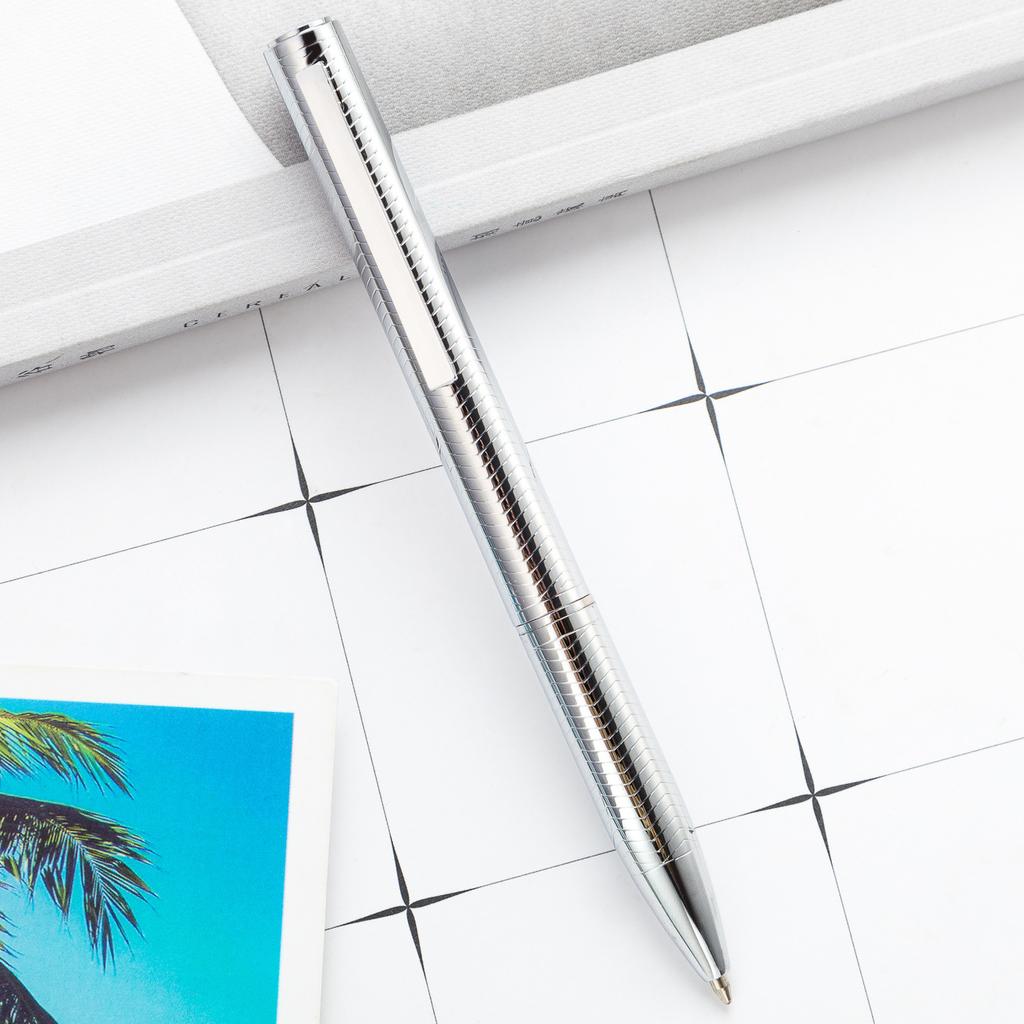 1 шт., креативная разноцветная шариковая ручка, деловые металлические офисные поворотные ручки, школьные канцелярские принадлежности, офисные принадлежности