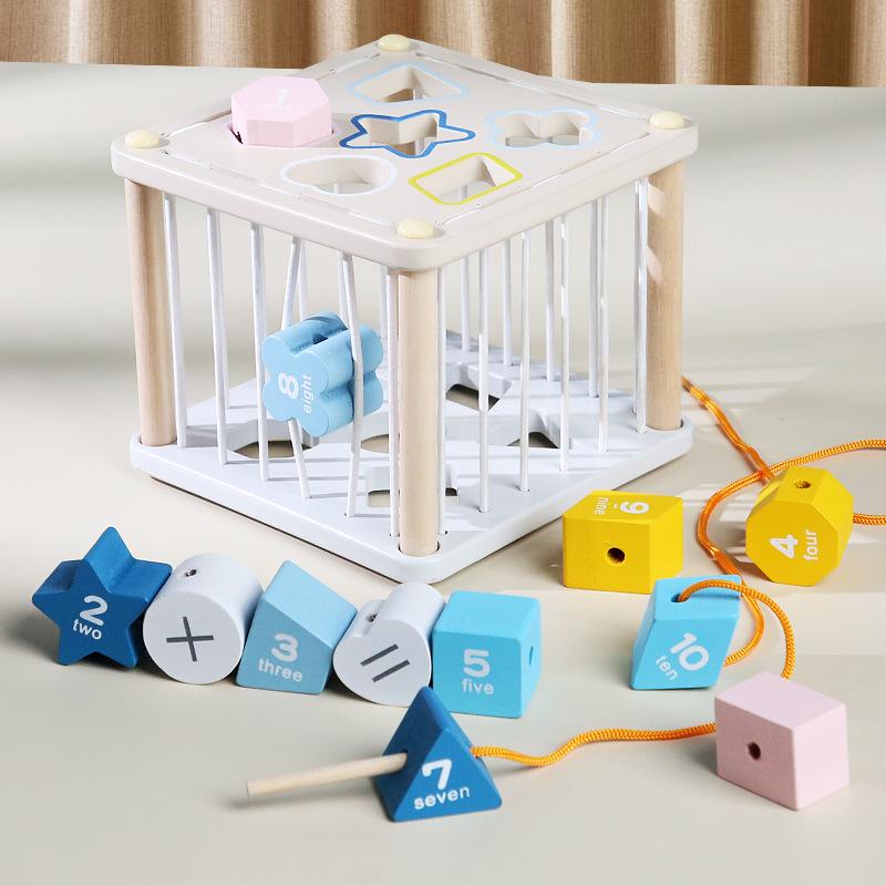 Baby Benefit Intelligence Early Education Shape Sesele Baby Hand-Eye Coordination Training Children's Cognitive Enlightenment Wooden Toys