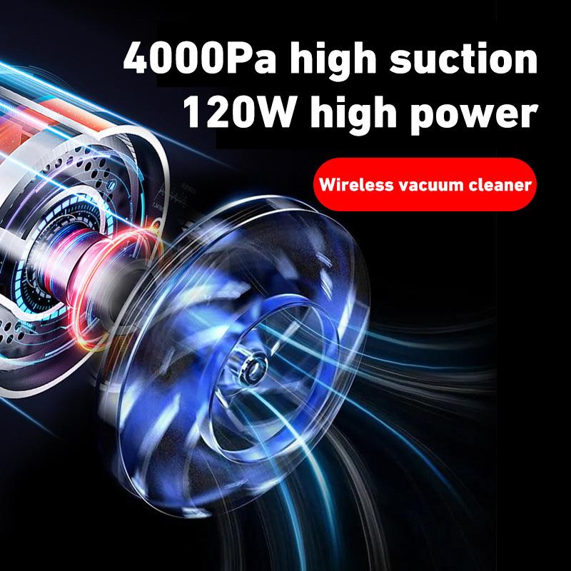 Беспроводной портативный пылесос для автомобиля, мощный всасывающий мини-ручной пылесос для автомобиля и дома