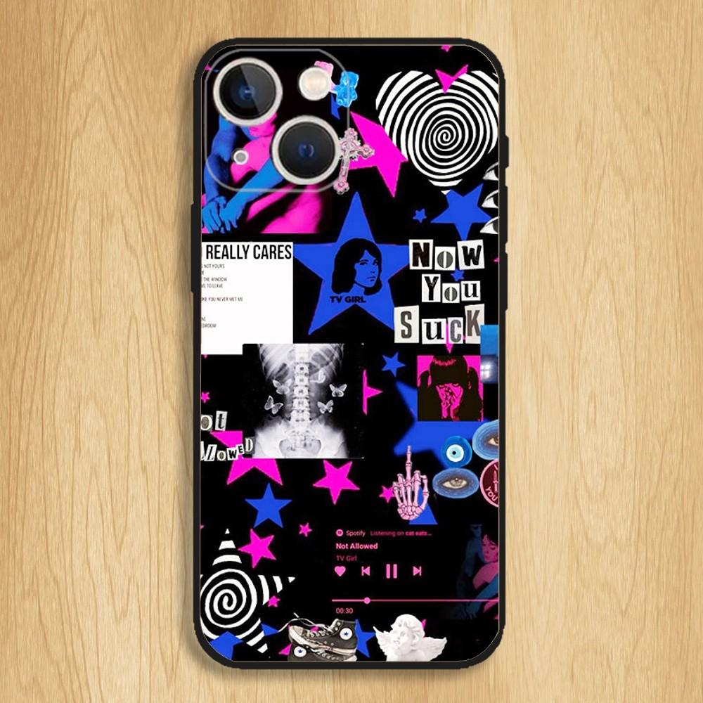 Чехол для телефона TV Girl Music для iPhone 15, 14, 13, 12, 11, Pro, Max, Plus, Mini, X, XS, XR, 8, 7, 6, S, Plus, SE, мягкий черный чехол