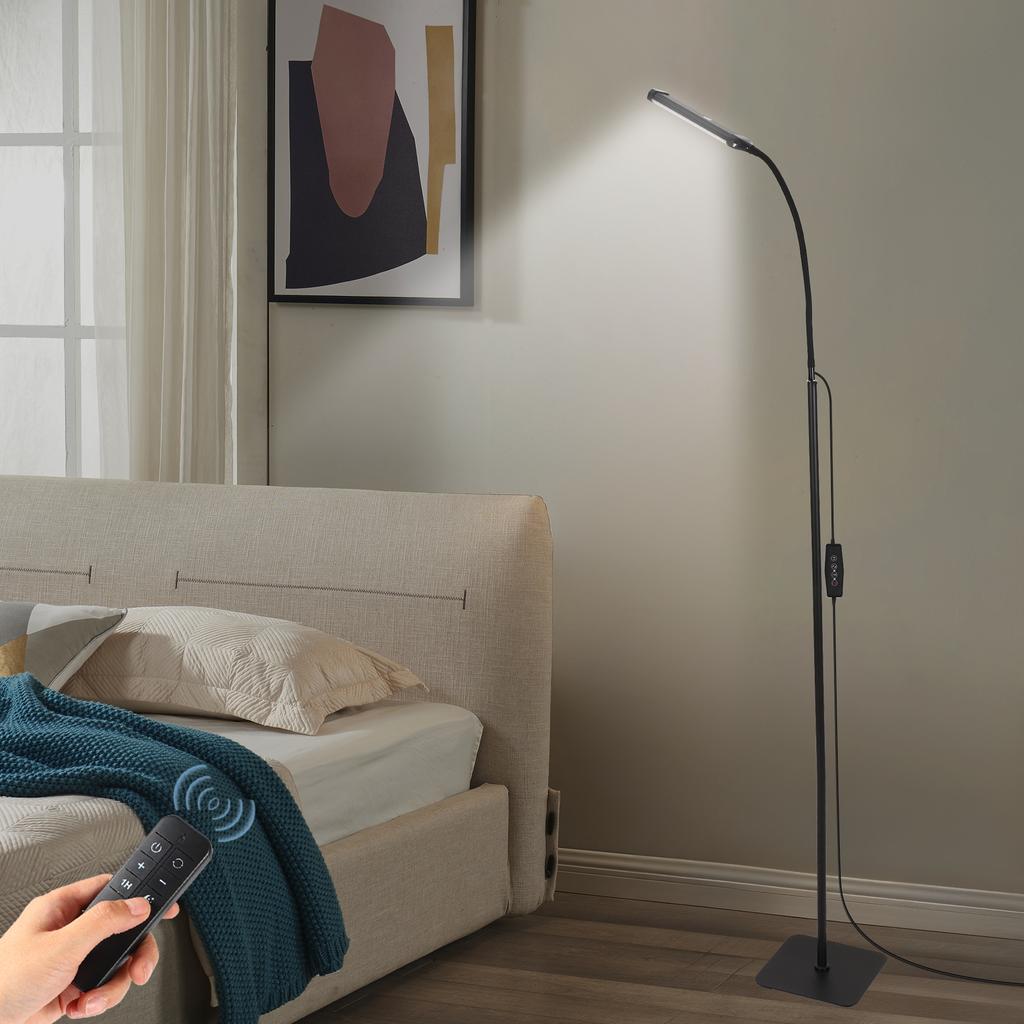 LED Floor Lamp Can Rotate 360 Degrees Freely with 3 Color Modes and 3 Height Adjustments Available-with Remote Control