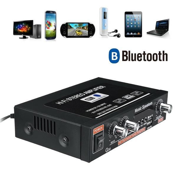 Автомобиль и дом 220 В/110 В 12 В 800 Вт Bluetooth 4,0 Высокая производительность 2 канала TF/U диск/дистанционное управление/усилитель мощности FM-радио автоматический усилитель мощности