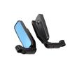 Adjustable Rear View Mirror  For Scooter Blue Glass Motorcycle Handlebar Rearview Mirrors  ATV