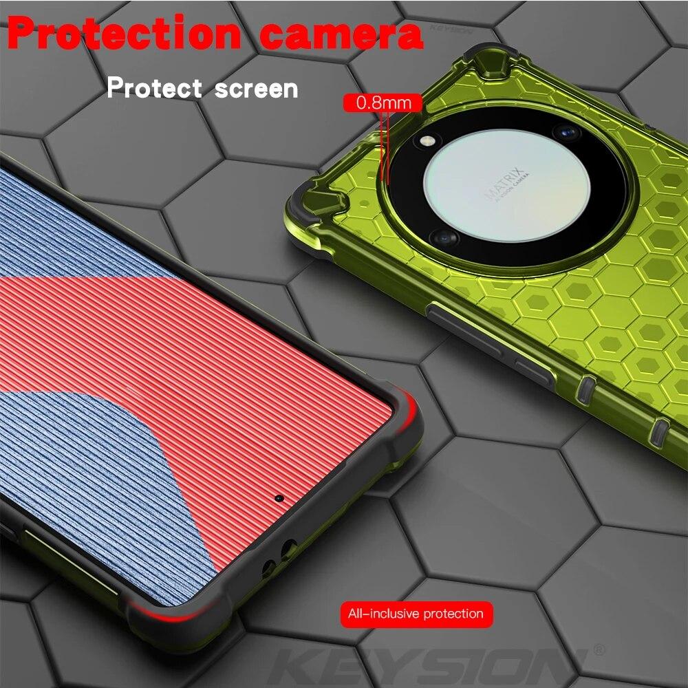 KEYSION Противоударный защитный чехол для HONOR X9b 5G X9A, силиконовый + ПК, прозрачный сотовый чехол для телефона для Huawei Honor Magic 6 5 Lite