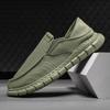 Spring and Autumn New Flat Casual Simple Work Shoes Breathable Solid Color Men's Shoes
