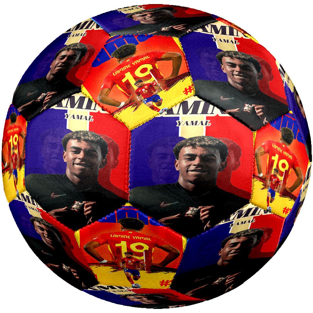 Lamine Yamal's Barcelona Player Celebrates Victory Size 5 Football Machine-Stitched Indoor/Outdoor Universal Football Soccer Accessory