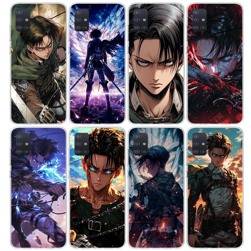 A-Attack on T-Titan Levi Phone Case For Samsung Galaxy A12 A52S A42 A32 A22 A51 A50 Note 20 Ultra 10 S10 Plus A71 A70 A31 A30 A1